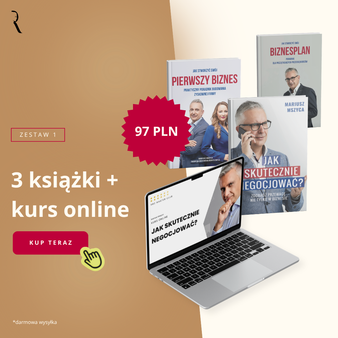 Pakiet kurs + 3 książki Mariusza Mszyscy